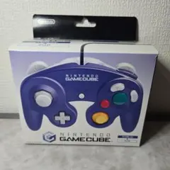 【美品・動作確認済み】ゲームキューブコントローラー　バイオレット&クリア　箱有り