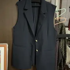 ネイビー ノースリーブ ベスト