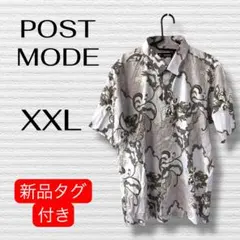 F-31 POST MODE 総柄 半袖シャツ XXLサイズ メンズ