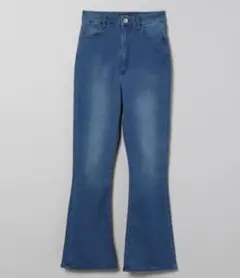 【JEANASIS】バックスリットフレアデニム　ジーナシスデニムパンツ　M