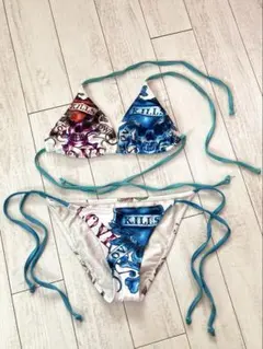 レア　ed hardy エドハーディ　ビキニ　水着　y2k 平成 2025年最新】Ed Hardy セパレート水着・ビキニの人気アイテム - メルカリ