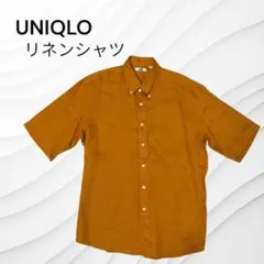 ユニクロU プレミアムリネンワイドフィットシャツ（半袖）　XLサイズのサムネイル