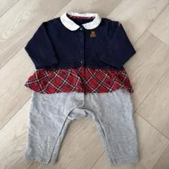 ミキハウス ロンパース 70cm 女の子　スカート　セレモニー