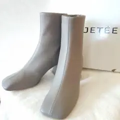 美品 JETEE ジュテ レザー ショートブーツ 24cm サイズ37 箱付き