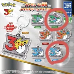 ポケモン 30周年記念　メタルチャームマスコット　カメックス　フシギバナ