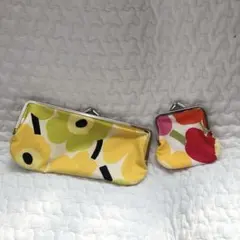 マリメッコ　marimekko ウニッコ　がま口ポーチ　2個セット