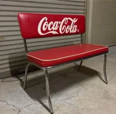 Coca-Cola ロゴ入りレトロベンチ