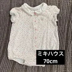 ミキハウスファースト　花柄ロンパース　70cm【MIKIHOUSE FIRST】