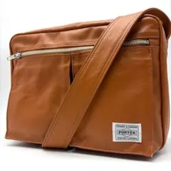 PORTER フリースタイル ショルダーバッグ 2層構造 斜め掛け ブラウンのサムネイル