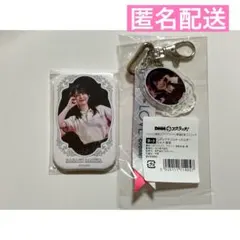LOVE 佐々木舞香 DMMスクラッチ リボンアクリルキーホルダーと缶バッジ