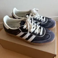 adidas サンバ OG SAMBAオーロラブラック×クリームホワイト23cm