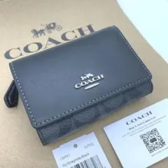 [COACH] 日本未発売 シグネチャー マイクロウォレット 三つ折財布
