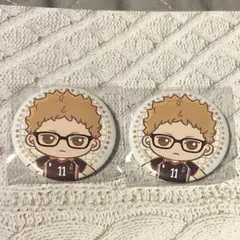 ハイキュー!! セガラッキーくじ 月島蛍 缶バッジ