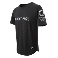 ASICS Tokyo 2020黒ティーシャツ