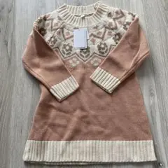 95cm アクリル セーター ワンピース