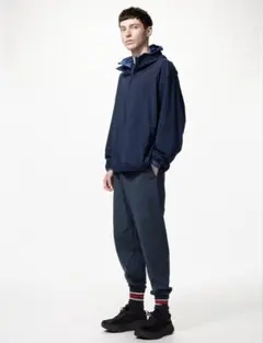 ユニクロ 新作 ウルトラストレッチアクティブジョガーパンツ/丈長め 68BLUE