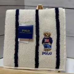 Polo Ralph Lauren タオルロゴ刺繍ハンカチ新品未使用品タグ付き
