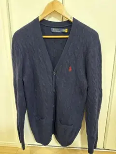 Polo Ralph Lauren ケーブルニット カーディガン ネイビー M