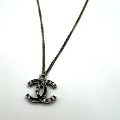 CHANEL ココマーク ラインストーン ネックレス 刻印確認済み - メルカリ
