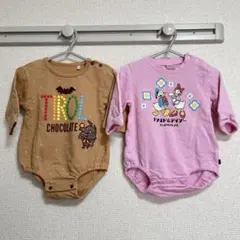 綿100% Disney タキヒヨー　ロンパース　70cm 2点　まとめ売りのサムネイル