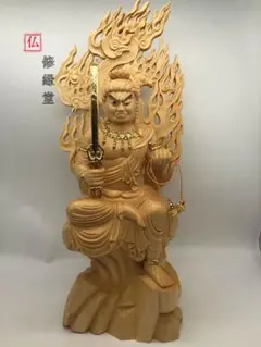 蔵出し特価 仏像☆香木材 三宝尊付 日蓮上人(日蓮聖人)像2.5寸☆眼入り