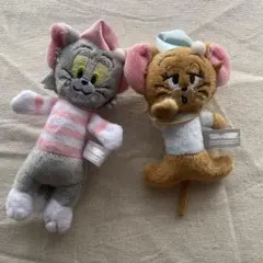 トムジェリ　おやすみマスコット2点セット売り