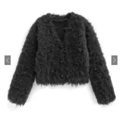 GRL シャギーニットショート丈カーディガン[an1696]