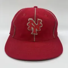 90s　ヴィンテージ　USA製　ブラックヤンキース　刺繍　ベースボールキャップ