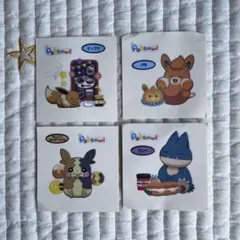 ポケモンパンシール デコキャラシール4枚セット