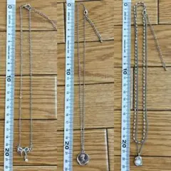 シルバー ネックレス 3個セット まとめ売り レディース