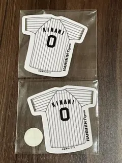 90周年 阪神タイガース チアフルくじ E賞 ステッカー 2枚セット 木浪聖也