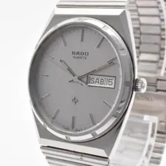 訳あり 稼働 RADO ラドー メンズ腕時計 クォーツ デイデイト シルバーのサムネイル