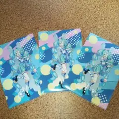 【3セット】タイトーくじ 初音ミク× RODY J賞 クリアファイル&ステッカー