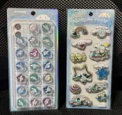 シナモロール　おはじきシール　スパンコールパーティー　2点セット