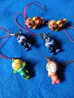 アンパンマン キャラクター ストラップ 6点セット
