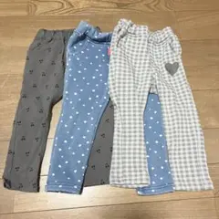 女の子 パンツ 3点セット 95cm さくらんぼ ハート　ムージョンジョン