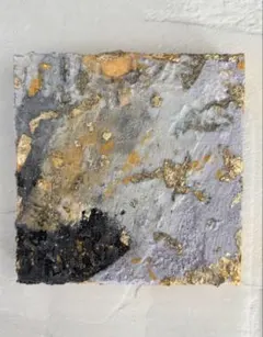 値下げ　キャンバスパネル　「洞窟の壁」　100x100x18 mm