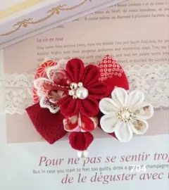 704初節句ベビーヘアバンド　　ひな祭り初節句　お宮参り