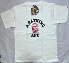 未使用 A BATHING APE ホワイト 半袖Tシャツ XLサイズ