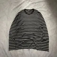 00s old uniqlo striped l/s tee grunge