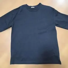 GU クルーネック 半袖ポケットTシャツ ブラック