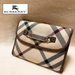 BURBERRY ノバチェック柄 三つ折り財布