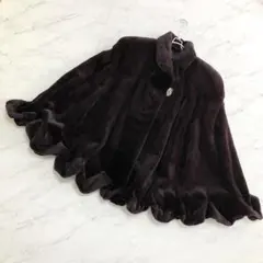 美品 ミンクヤーン MINK ミンクファー ポンチョ ケープ 2025年最新】ミンク ケープの人気アイテム - メルカリ