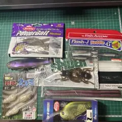 ①バス釣り引退　ルアーワーム　セット売りのサムネイル