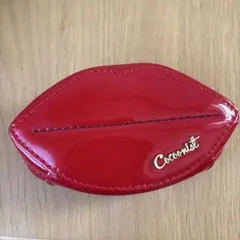 Cocoonist リップ型ポーチ レッド