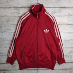 adidas アディダス トラックジャケット 七分袖 トレフォイル刺繍 M 古着