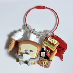 じゃらじゃらキーホルダー　ジャラジャラ　ガチャガチャ　パン　どろぼう　おあ
