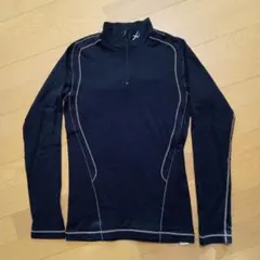 【CW-X】【ワコール】ハーフジップ長袖アンダーウェア 黒 メンズ