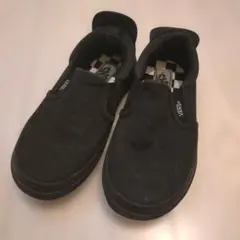 VANS ブラック スリッポン キッズ