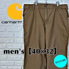 V542【Carhartt】ペインターパンツ【メンズ40×32】キャメル